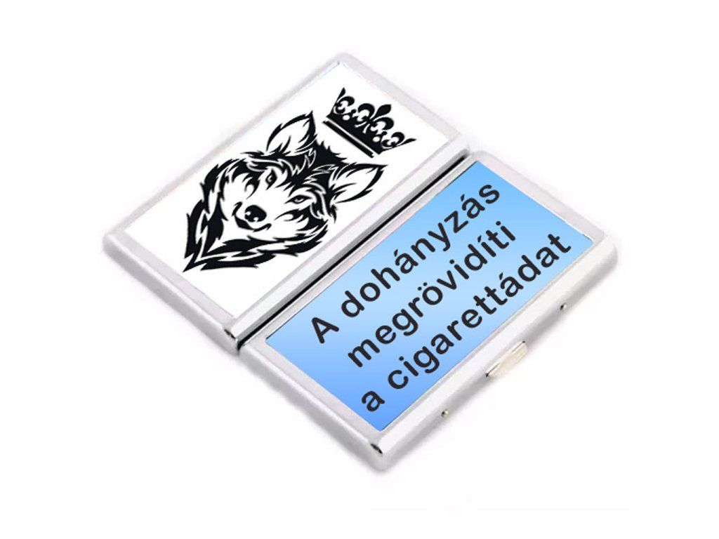 Egyedi fényképes cigarettatartó